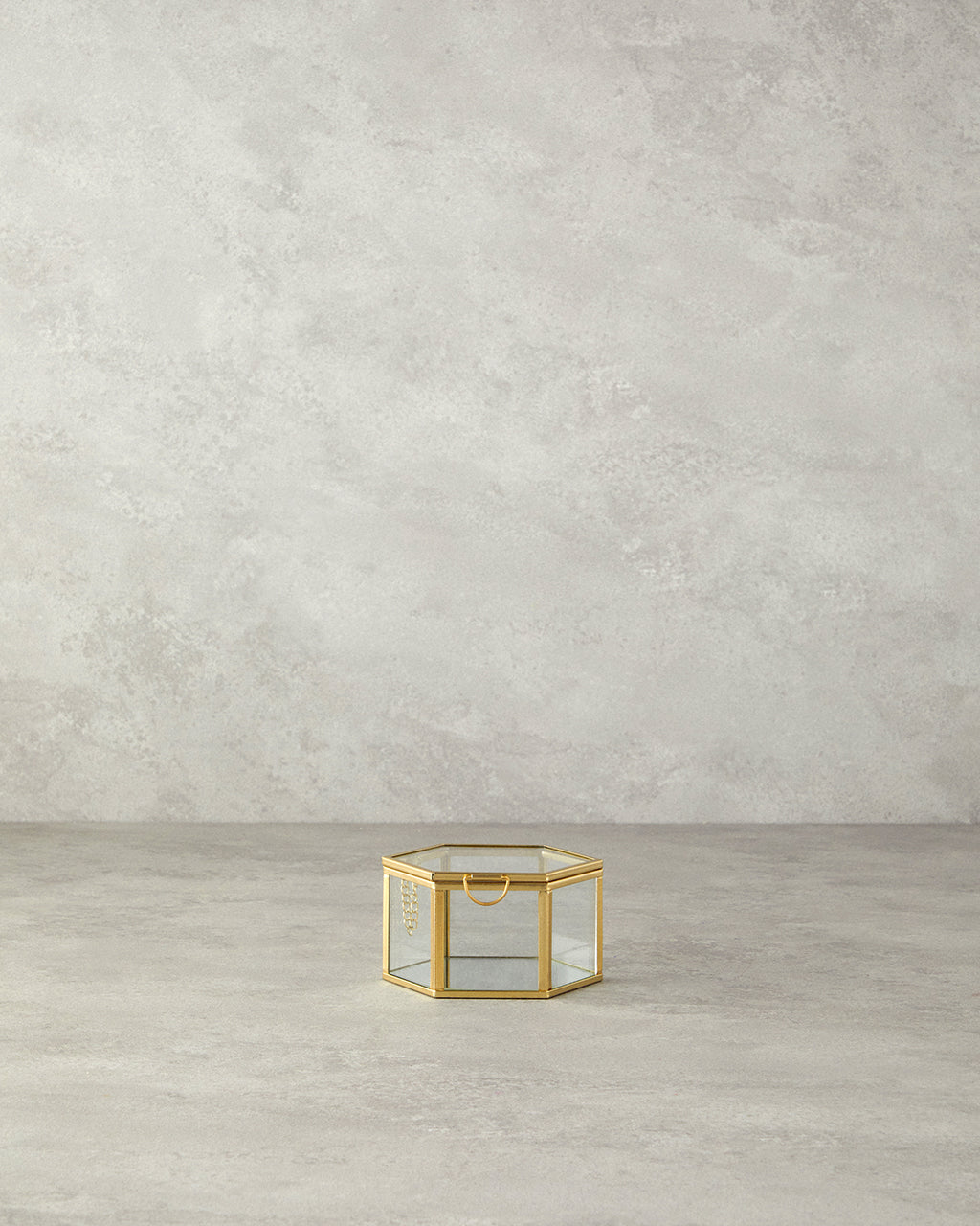 Deluxe Glass Decorative Box Gold (view 5)