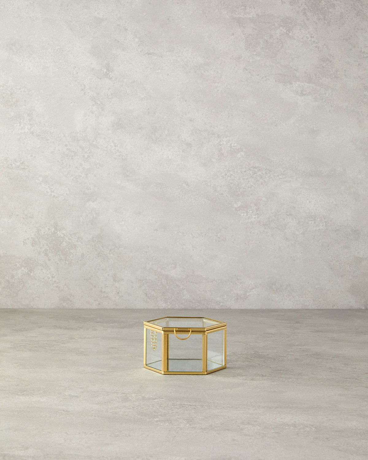 Deluxe Glass Decorative Box Gold (view 5)
