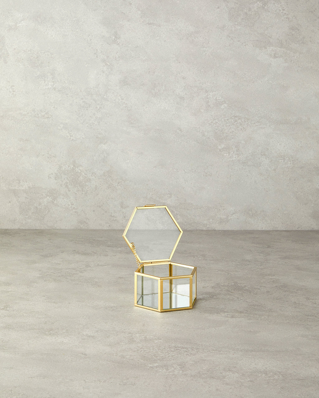 Deluxe Glass Decorative Box Gold (view 6)