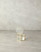 Deluxe Glass Decorative Box Gold (view 6)