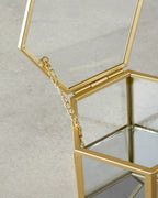 Deluxe Glass Decorative Box Gold (view 7)