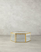 Deluxe Glass Decorative Box Gold (view 9)