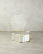 Deluxe Glass Decorative Box Gold (view 10)