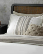 Grand Shiny with Yarn Dyed King Size Duvet Cover Set 240x220 cm Bronze (view 2)