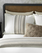 Grand Shiny with Yarn Dyed King Size Duvet Cover Set 240x220 cm Bronze (view 3)