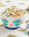 Love Passion New Bone China Bowl 500 ml Navy Blue - Pink