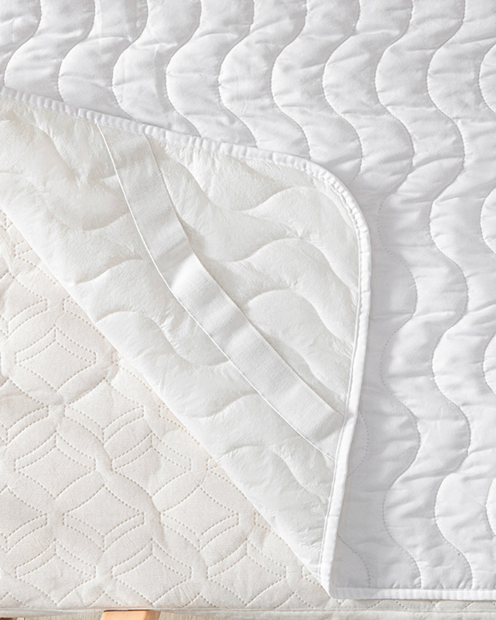 Kapitoneli Waterproof Elastic Baby Mattress Protector 70x140 cm White (view 3)