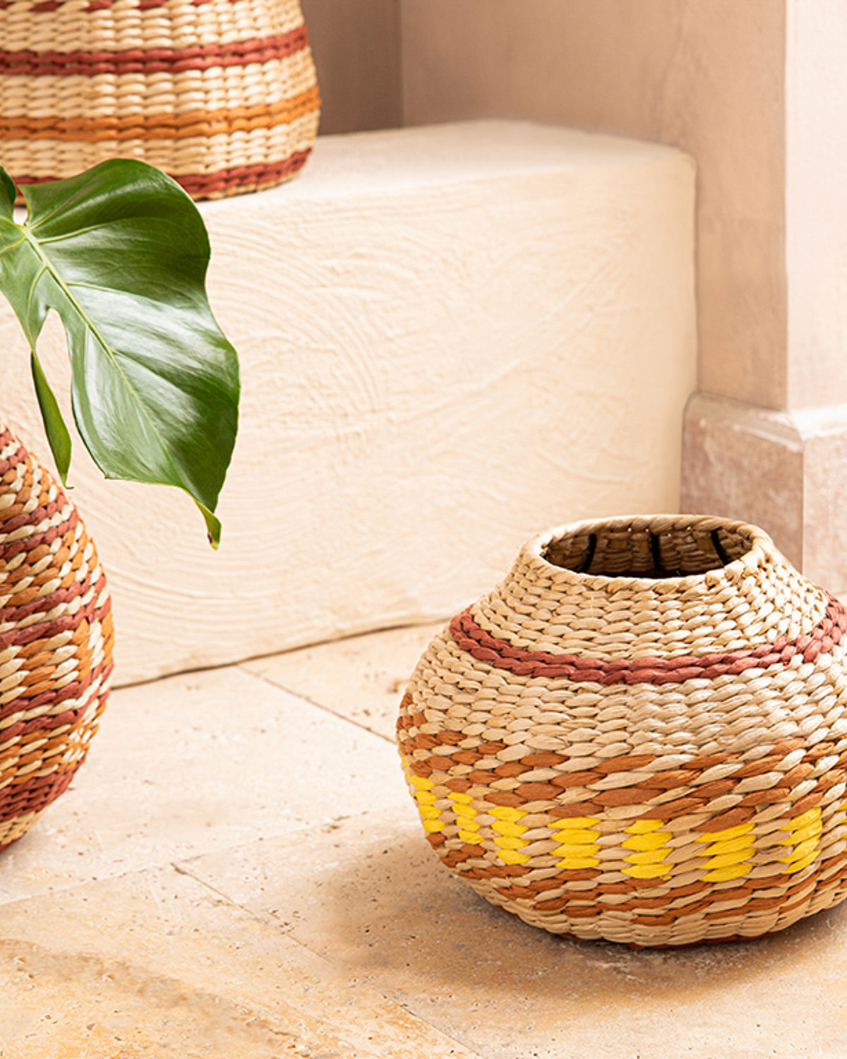 Luba Wicker Decorative Object 27x13x18 cm Multicolor