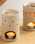 Novia Ceramic Censer 8x8x12.1 cm Cream (view 3)
