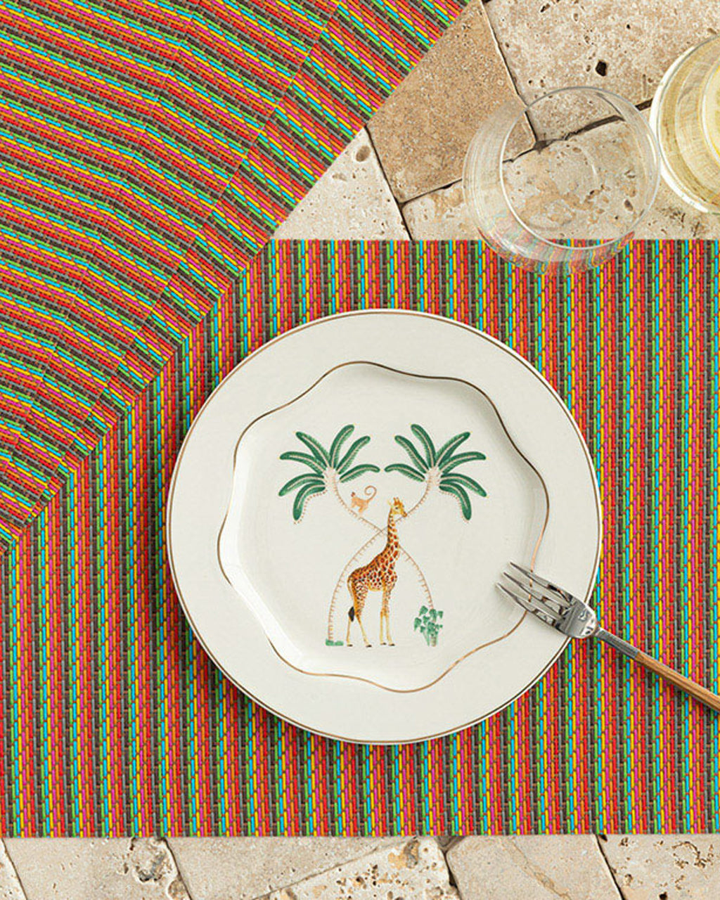 PVC 4 pcs Table Mat 30x45 cm Green