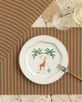 PVC 4 pcs Table Mat 30x45 cm Green