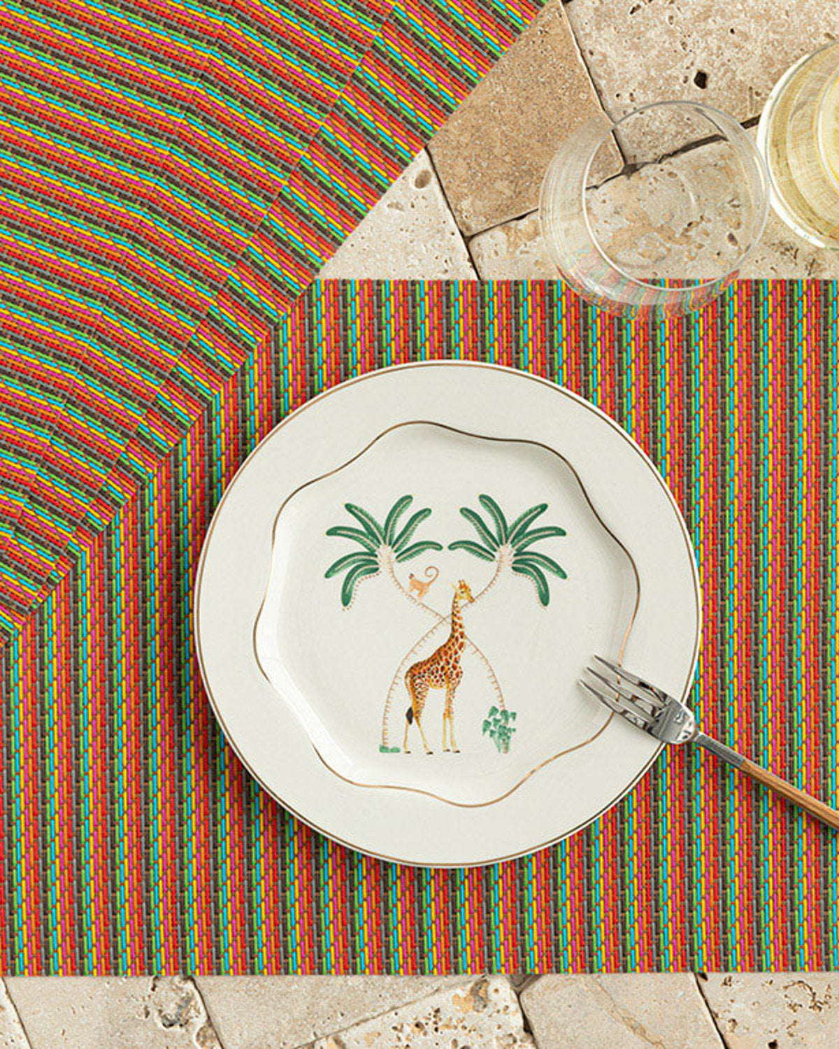 PVC 4 pcs Table Mat 30x45 cm Green