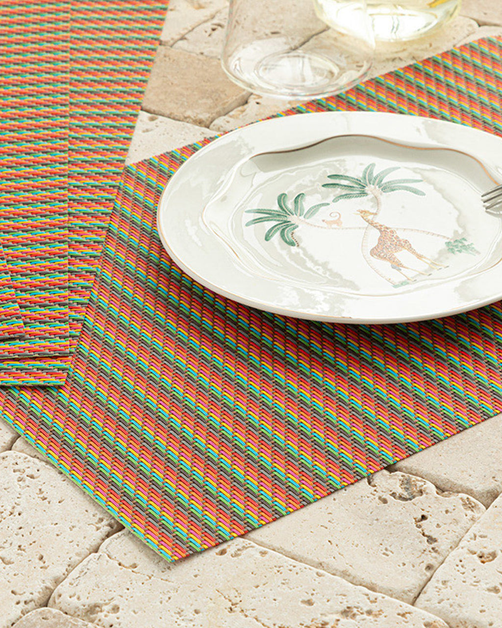 PVC 4 pcs Table Mat 30x45 cm Green (view 2)