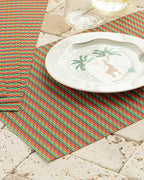 PVC 4 pcs Table Mat 30x45 cm Green (view 2)