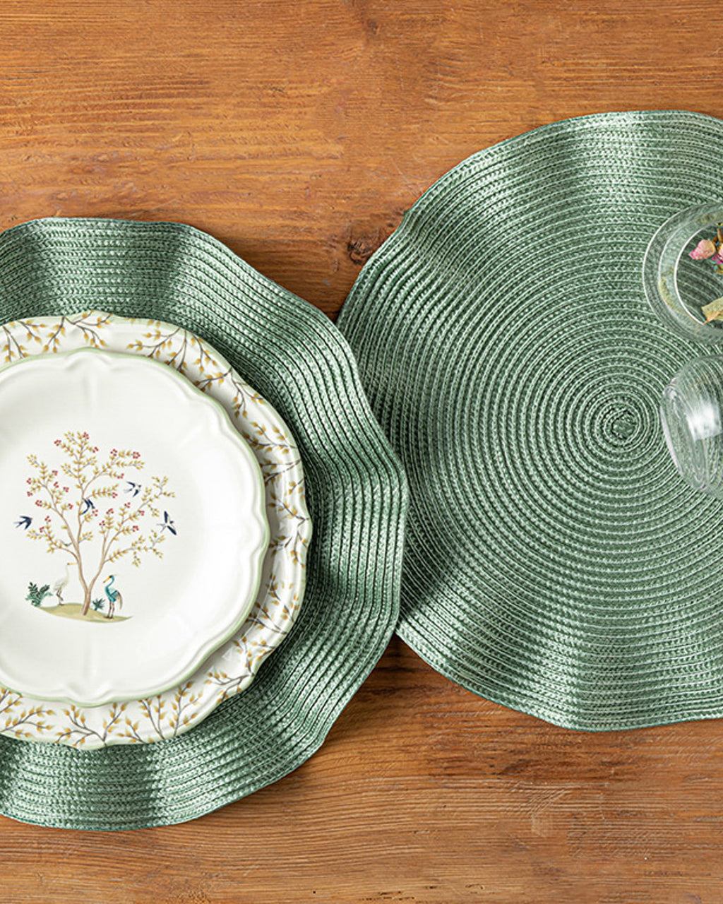 Valao Polypropylene 2 pcs Table Mat 38 cm Green