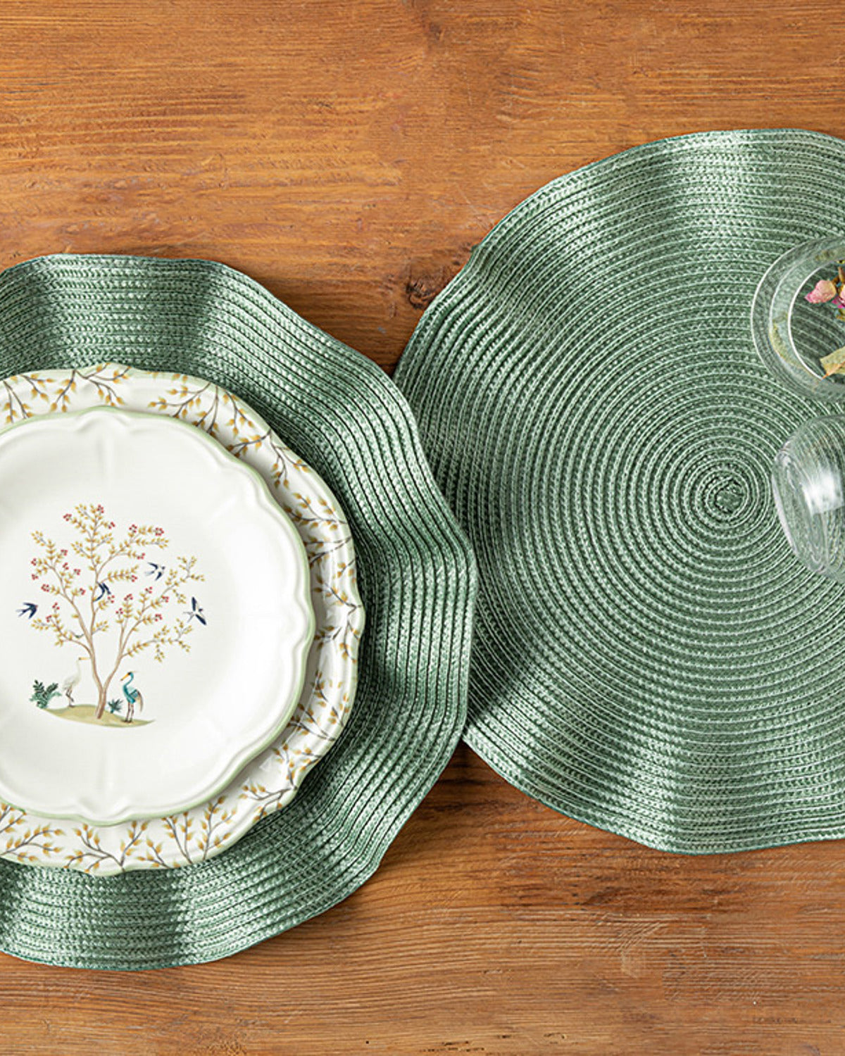 Valao Polypropylene 2 pcs Table Mat 38 cm Green