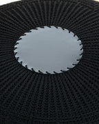 Knit Knitting Pouf 37x50 cm - Ecru (view 2)