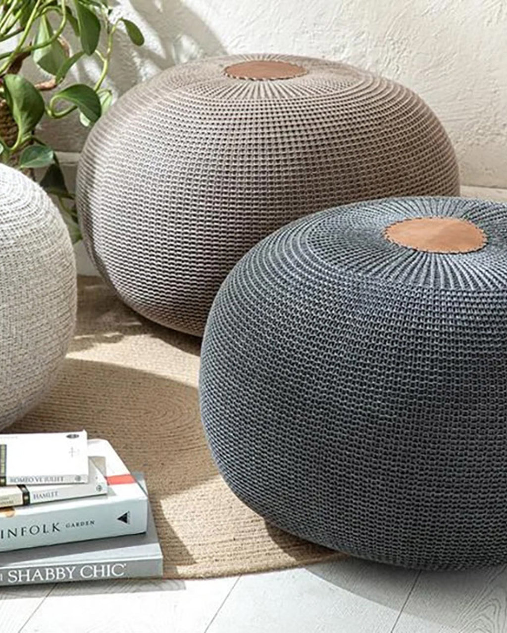 Knit Knitting Pouf 37x50 cm (view 6)