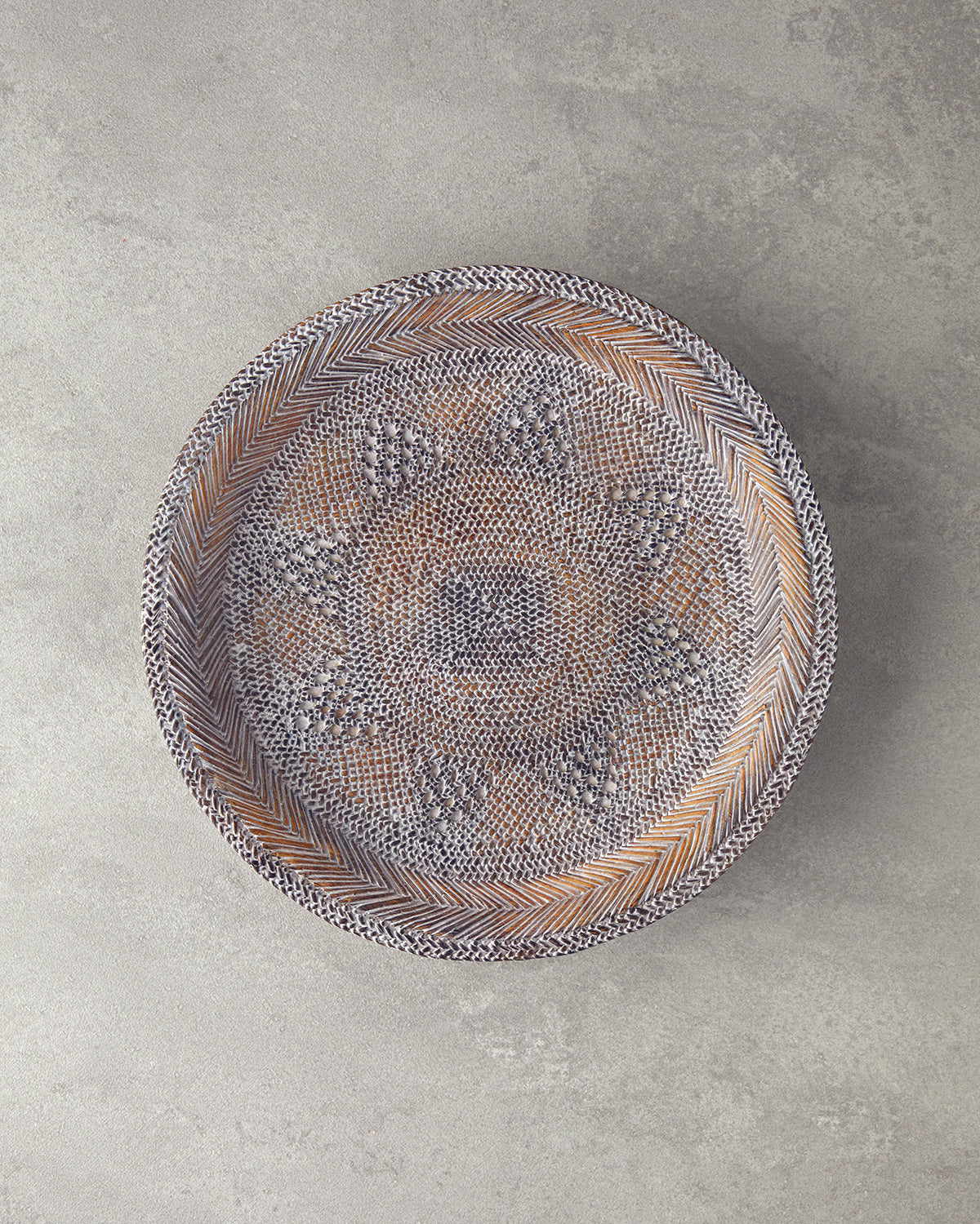 Rony Polyresin Decorative Tray 20x20x1.5 cm Brown