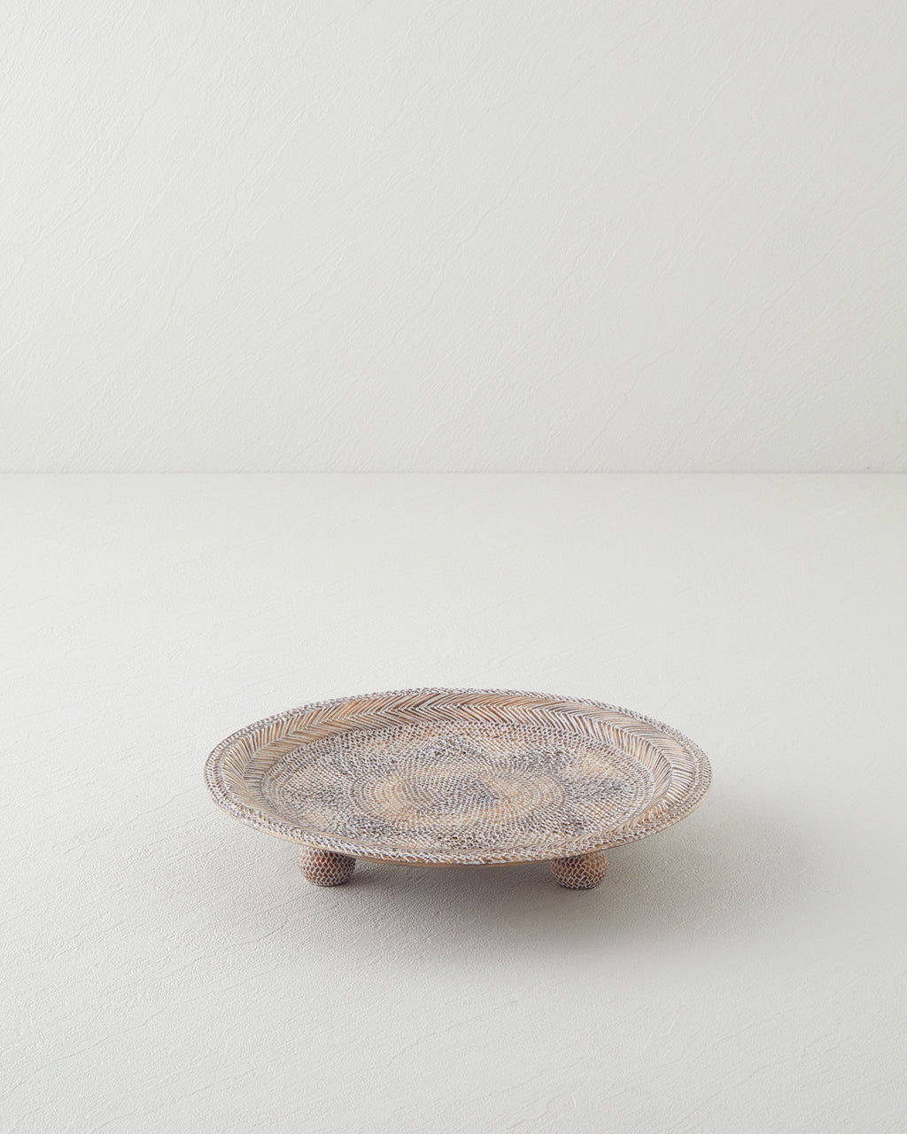 Cozy Polyresin Decorative Tray 25x25x2 cm Brown (view 2)