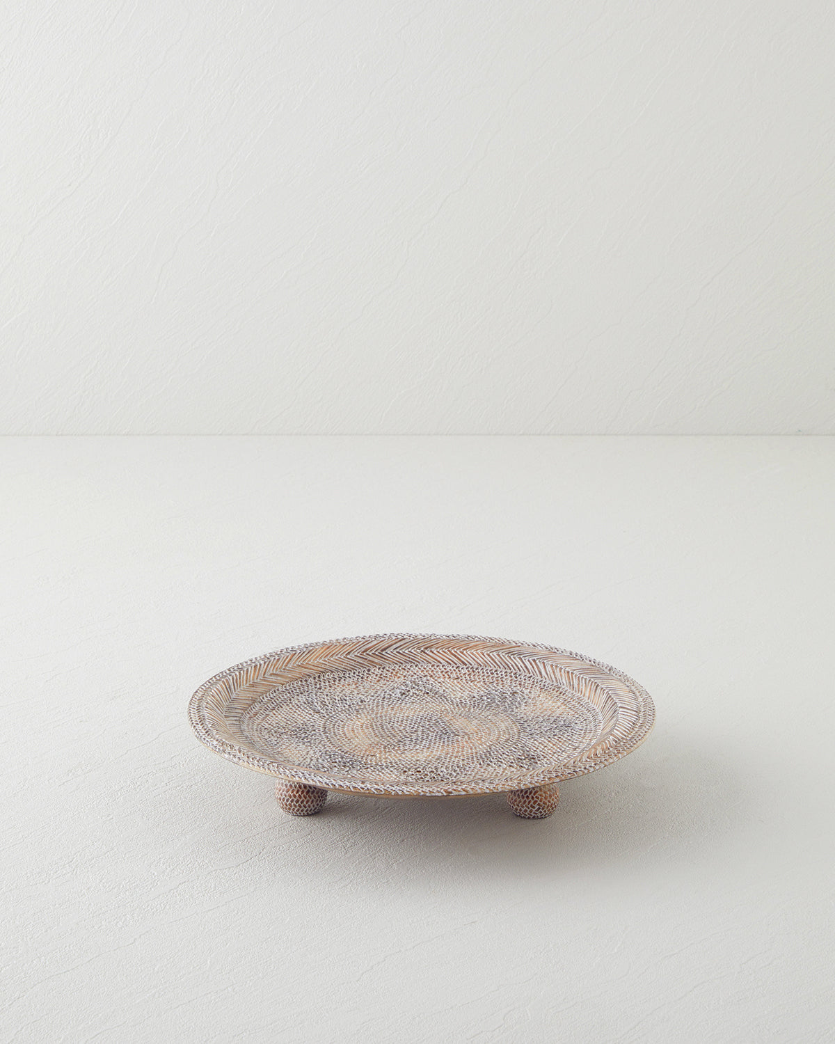 Cozy Polyresin Decorative Tray 25x25x2 cm Brown (view 2)