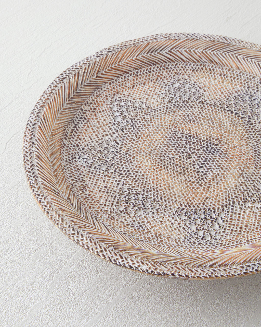 Cozy Polyresin Decorative Tray 25x25x2 cm Brown (view 3)