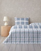 Static Check Multipurpose Bed Spread Set Gray - King 240x220 cm (view 2)