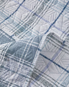 Static Check Multipurpose Bed Spread Set Gray (view 5)