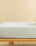 Wave Dots Easy Iron Single Size Fitted Sheet 100x200 cm Celadon