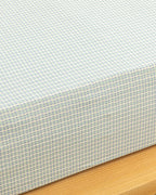 Wave Dots Easy Iron Single Size Fitted Sheet 100x200 cm Celadon (view 2)