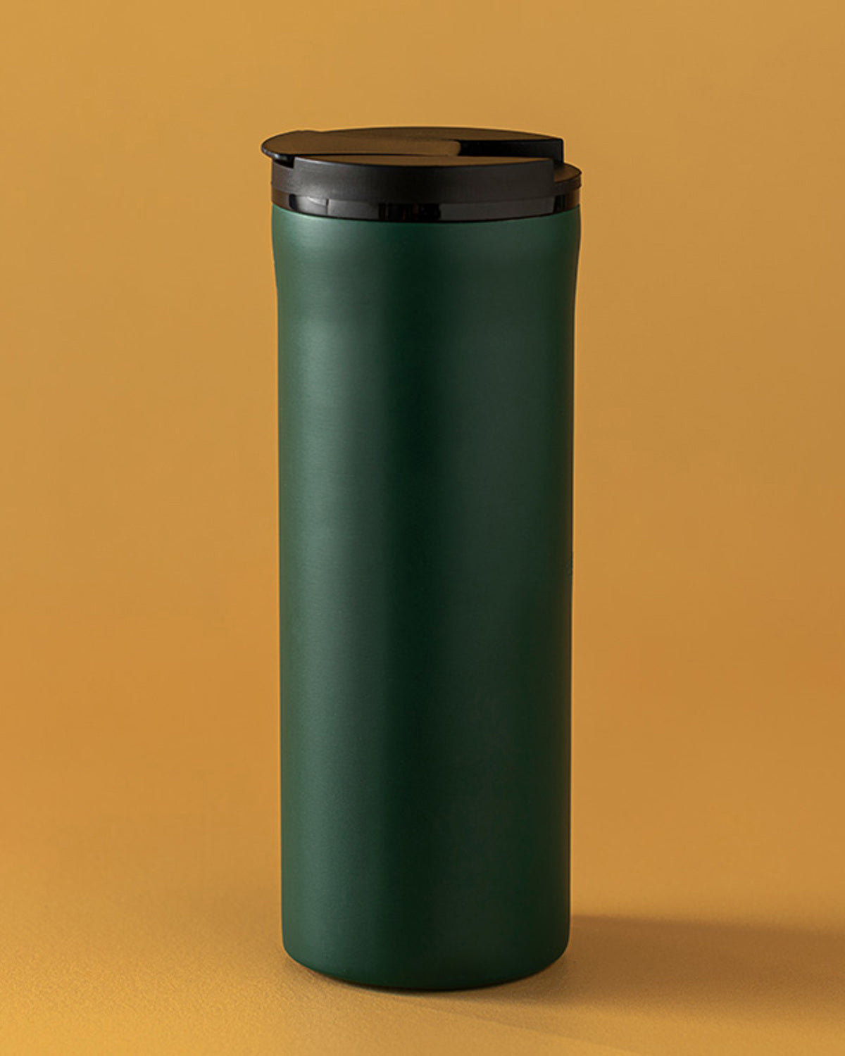 Leonor Stainless Steel Flask 400 ml Dark Green