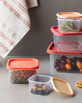 Keep Me Plastic 5 Pieces Storage Container 16 cm - Red