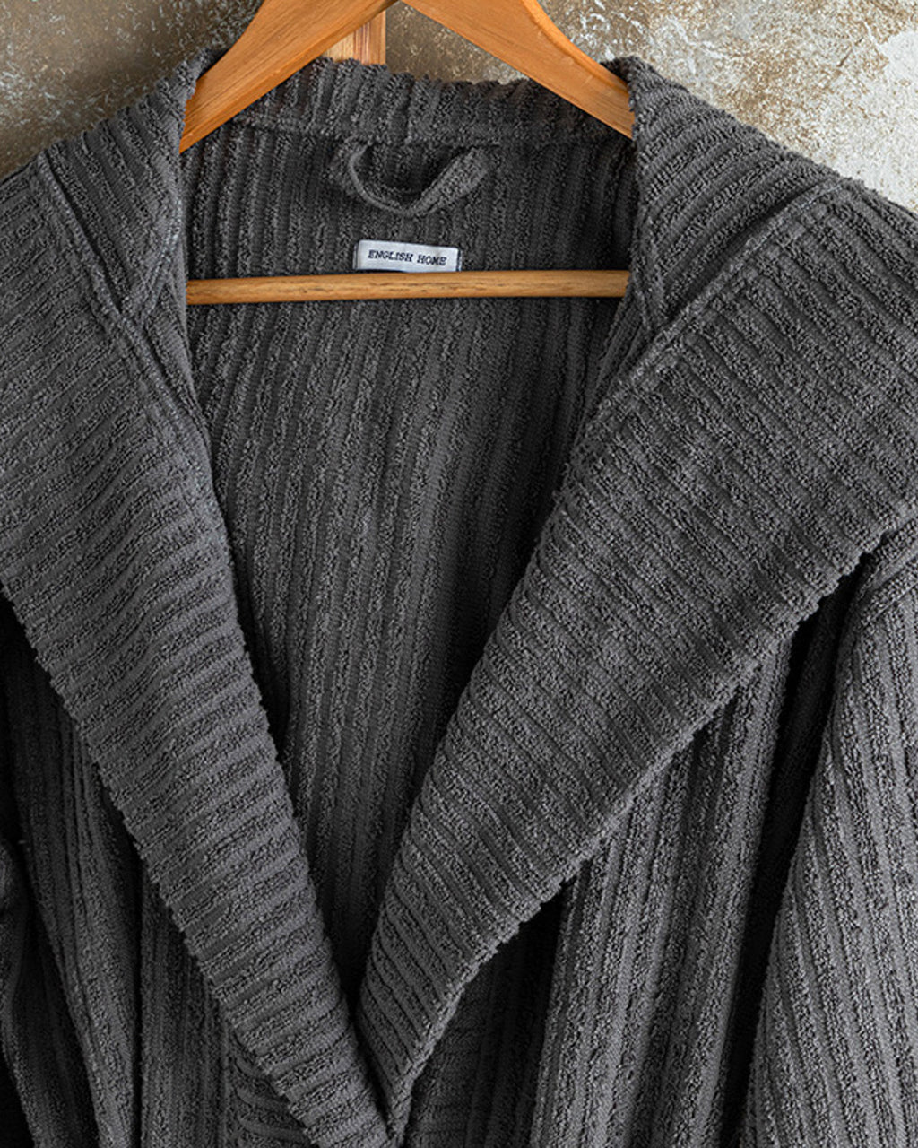Stripe Cotton Twill Bathrobe S-M (view 3)