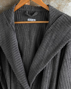 Stripe Cotton Twill Bathrobe S-M (view 3)