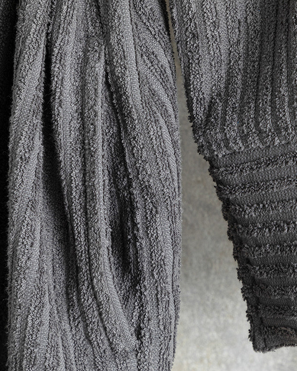 Stripe Cotton Twill Bathrobe S-M (view 4)