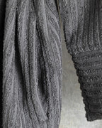 Stripe Cotton Twill Bathrobe S-M (view 4)