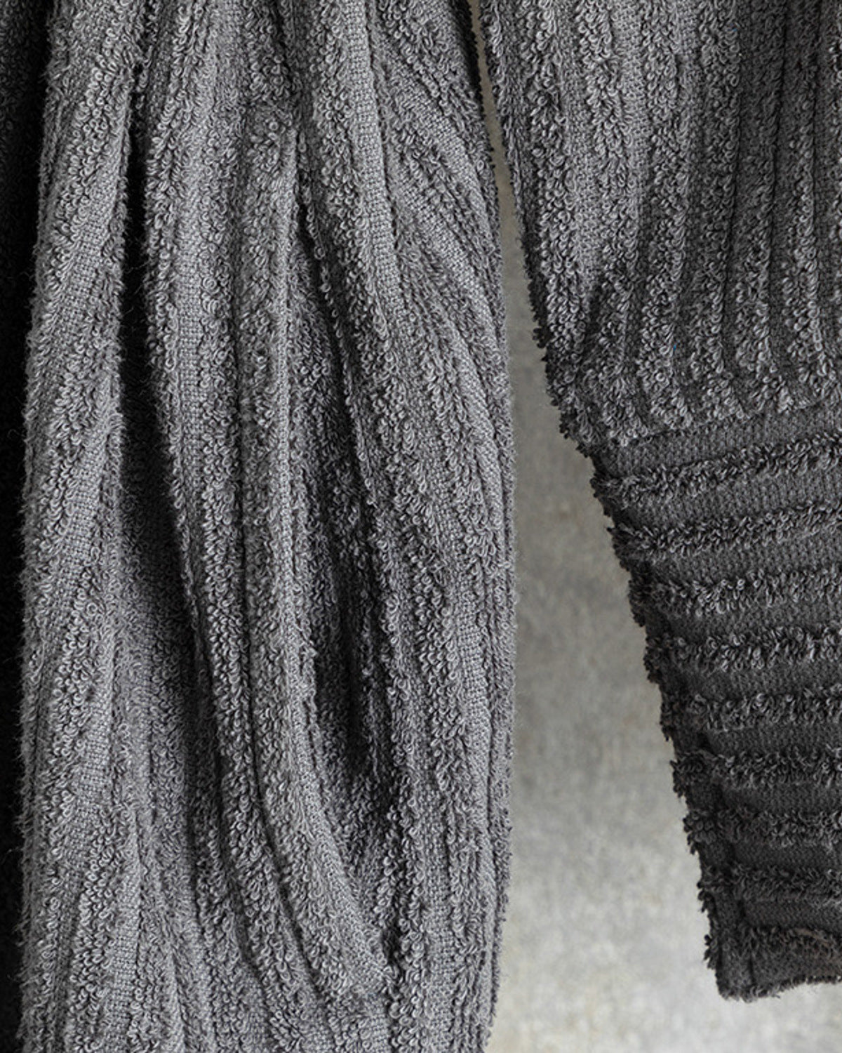 Stripe Cotton Twill Bathrobe S-M (view 4)