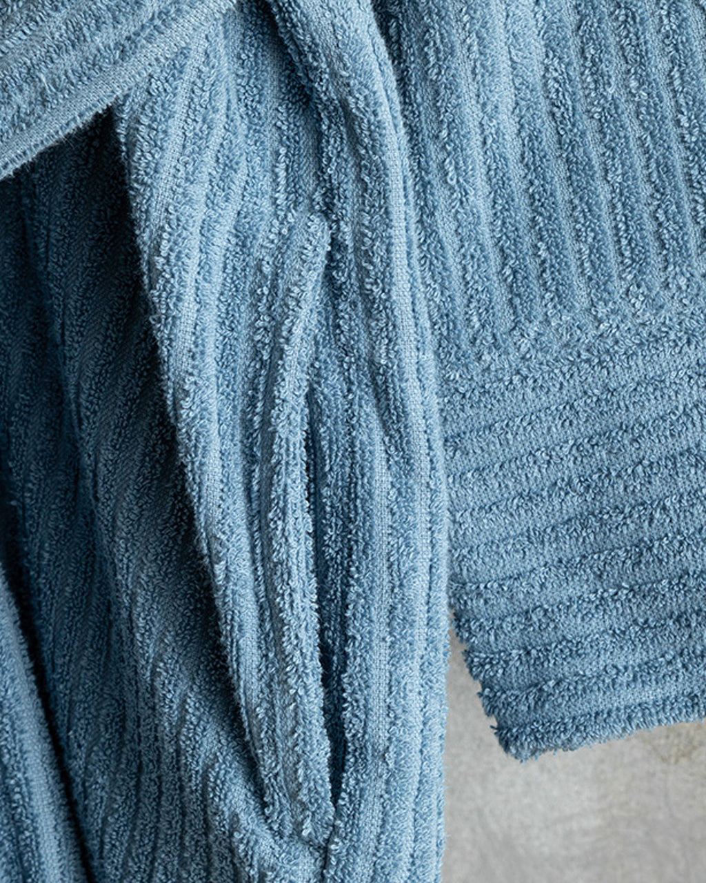 Stripe Cotton Twill Bathrobe S-M (view 9)