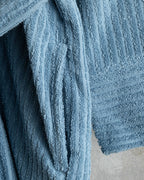 Stripe Cotton Twill Bathrobe S-M (view 9)