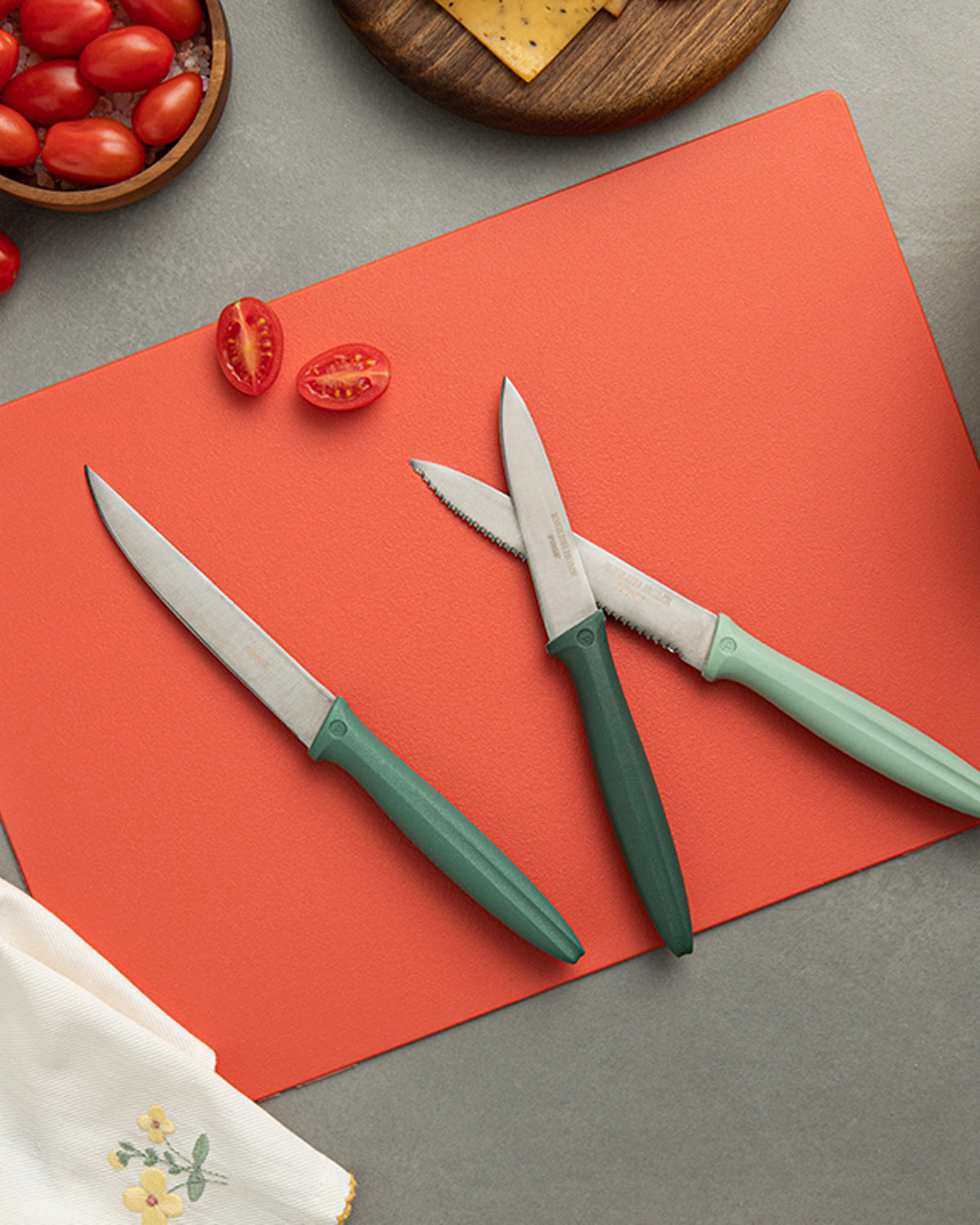Cut Me Stainless Steel 3 Pieces Knife 20 cm Green (view 2)