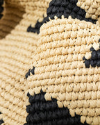 Merta Raffia Women Bag 40x25 cm Black (view 2)