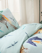 Ejderha Cotton Boy Kids Duvet Cover Set 160x220 cm Green (view 3)