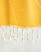 Sunrise Cotton Patterned Bath Wrap 90x150 cm Yellow - Beige (view 2)