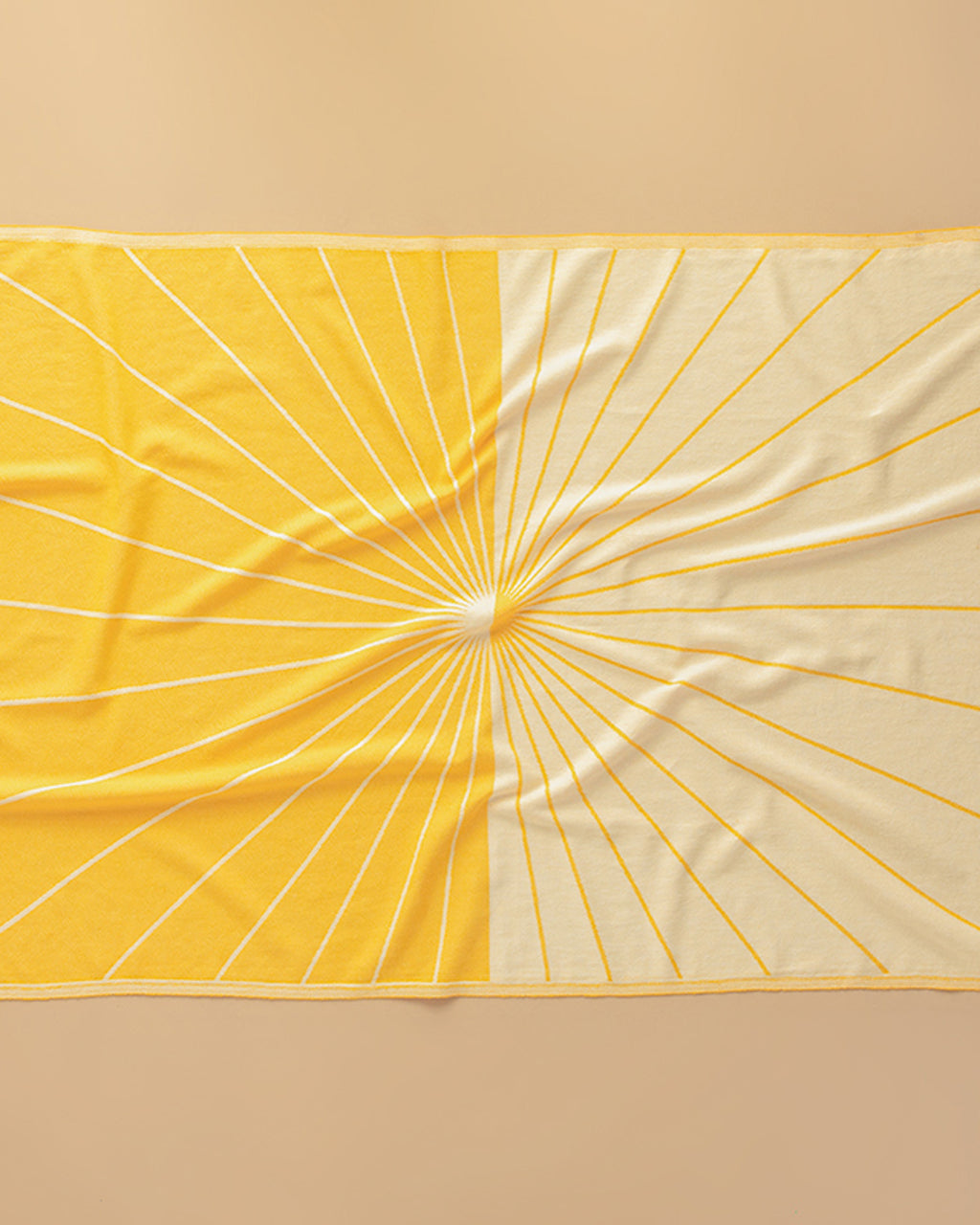 Sunrise Cotton Patterned Bath Wrap 90x150 cm Yellow - Beige (view 3)