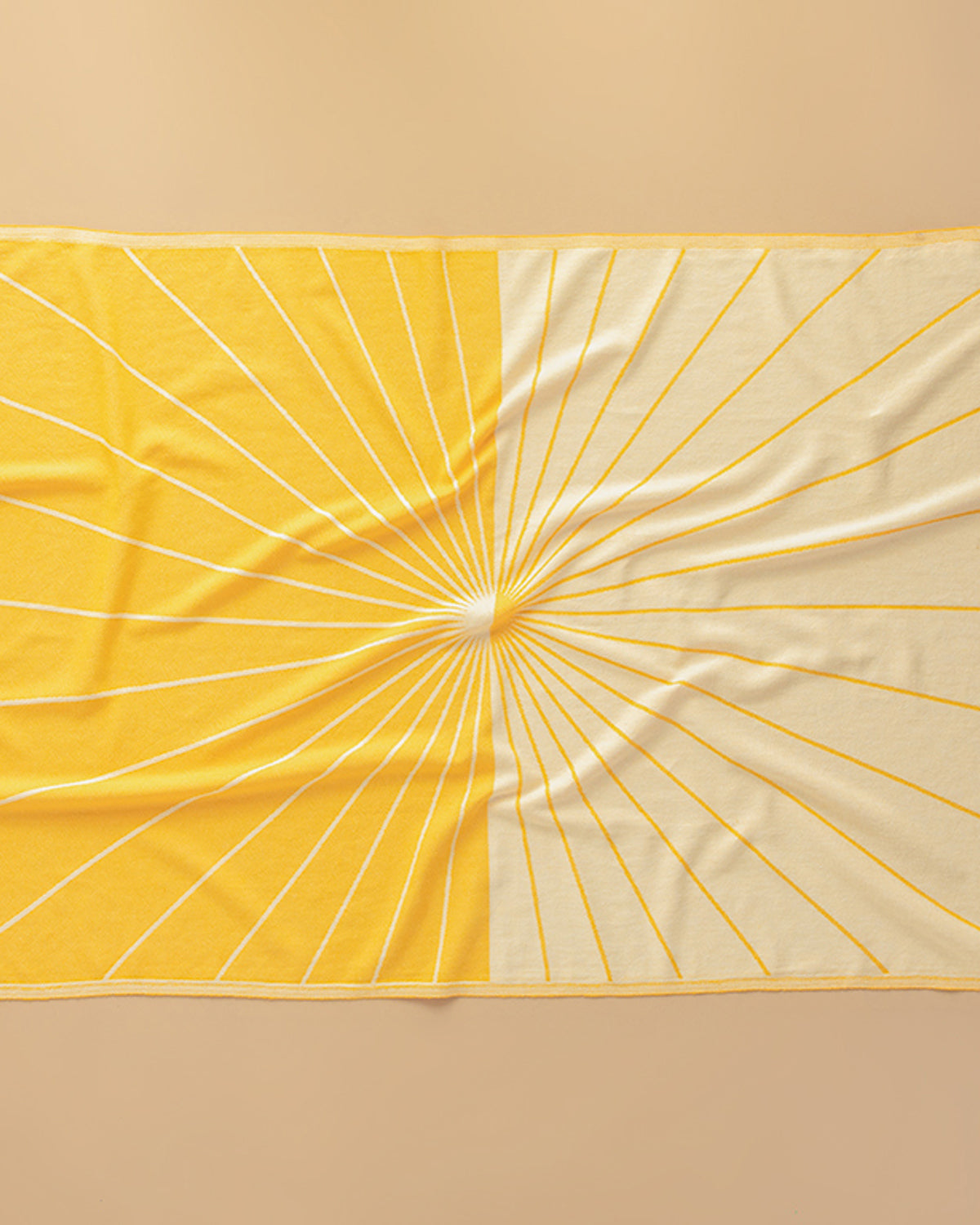 Sunrise Cotton Patterned Bath Wrap 90x150 cm Yellow - Beige (view 3)