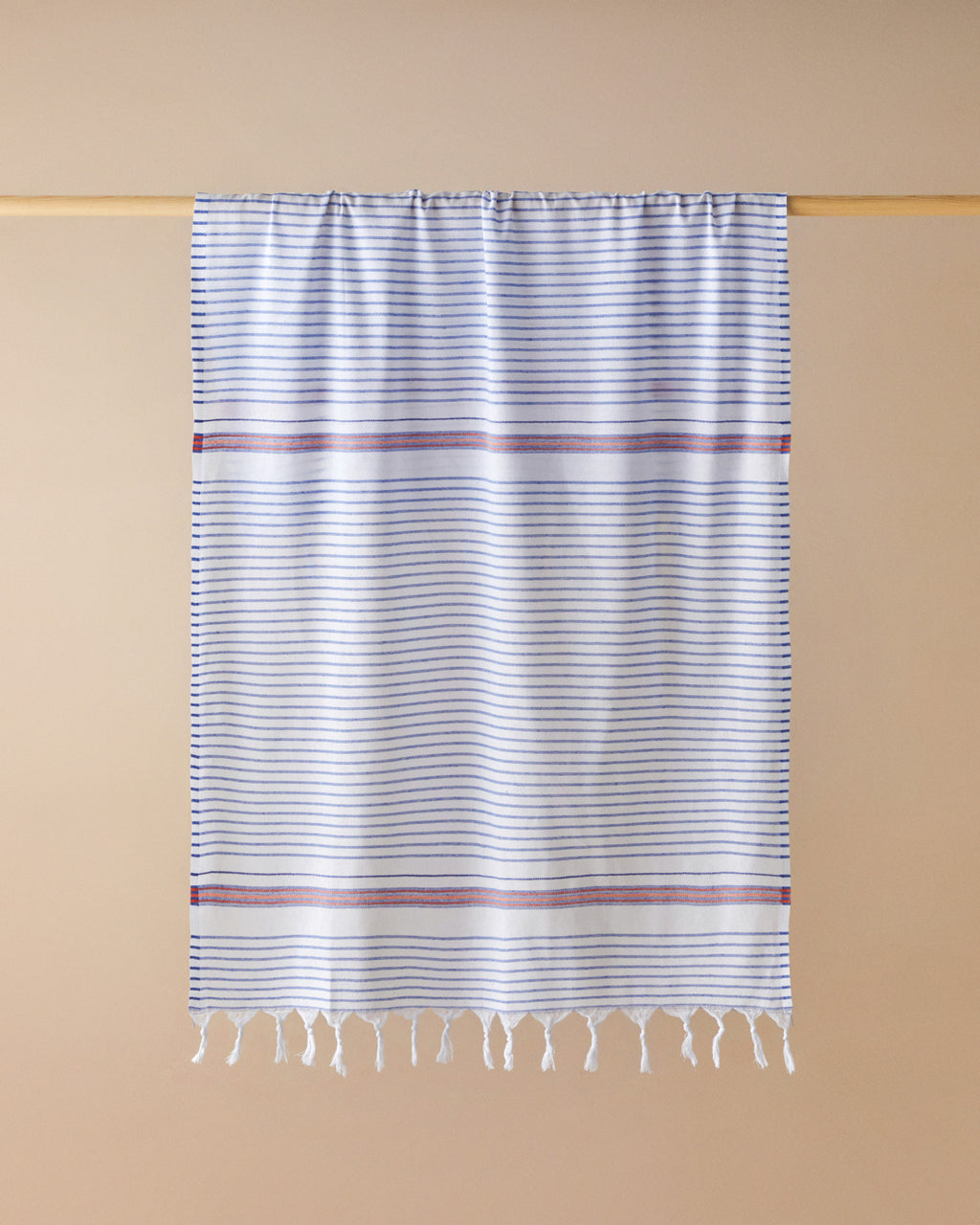 Bony Regenerated Striped Bath Wrap 90x150 cm Navy Blue - Orange