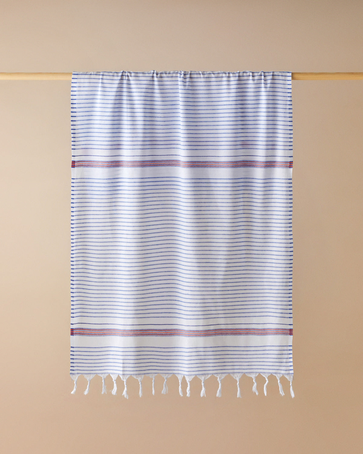 Bony Regenerated Striped Bath Wrap 90x150 cm Navy Blue - Orange