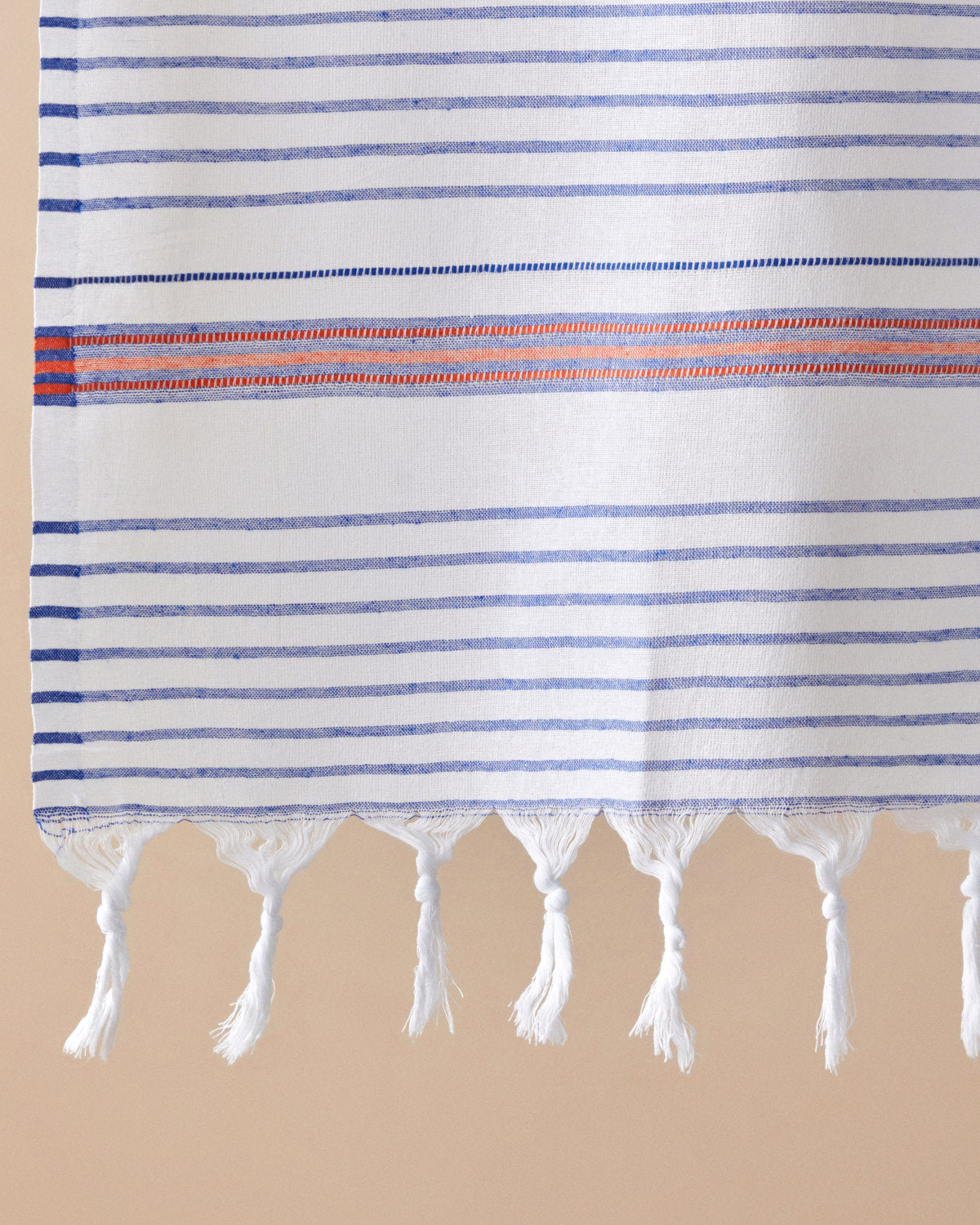 Bony Regenerated Striped Bath Wrap 90x150 cm Navy Blue - Orange (view 2)