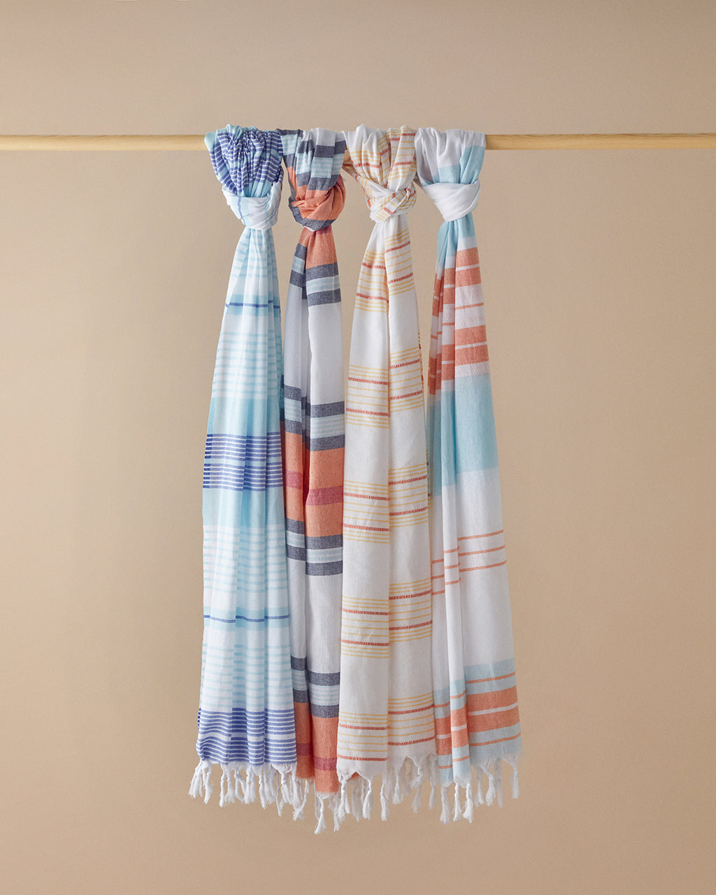 River Regenerated Striped Bath Wrap 90x150 cm Navy Blue - Blue (view 3)