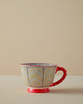 Mara Ceramic Mug 400 ml Red - Black